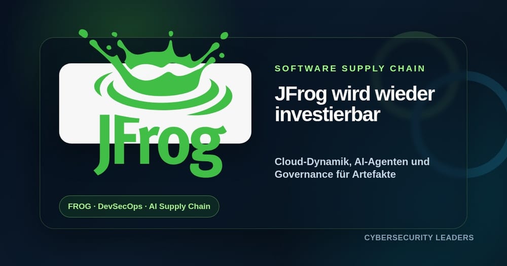 JFrog springt nach Zahlen: Warum Software-Supply-Chain-Security wieder investierbar wirkt
