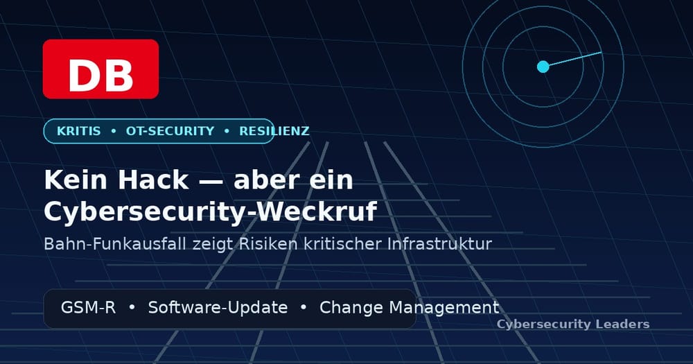 Kein Hack, aber ein Cybersecurity-Weckruf: Was der Bahn-Ausfall über kritische Infrastruktur zeigt