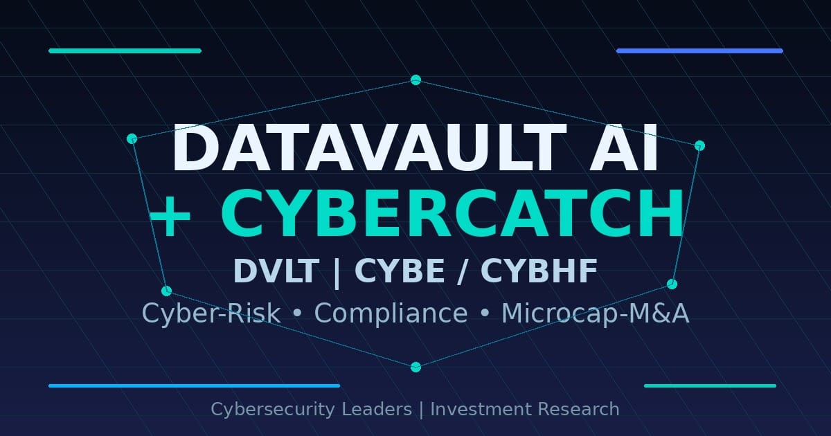 Datavault AI kauft CyberCatch: Warum Cyber-Risiko jetzt zur Microcap-M&A-Wette wird