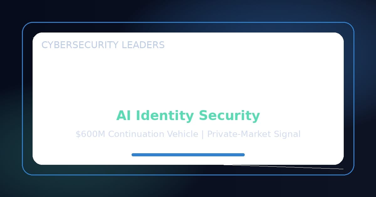 Saviynt und der 600-Millionen-Dollar-Test: Warum AI-Identity jetzt zum Private-Market-Signal wird