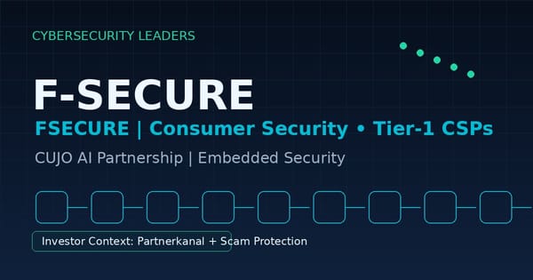 F-Secure und CUJO AI: Warum Consumer-Security jetzt zum Tier-1-CSP-Plattformtest wird